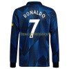 Original Fußballtrikot Manchester United Cristiano Ronaldo 7 Ausweichtrikot 2021-22 Langarm Für Herren